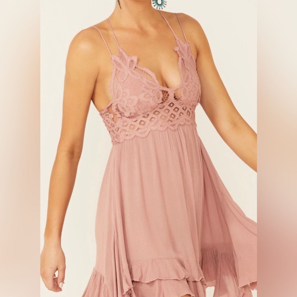 Free People Adelia Slip Dress “Rose” Size XS NWT - Picture 8 of 14